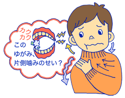 あなたの「利きあご」はどちらですか?~片側噛みの弊害~